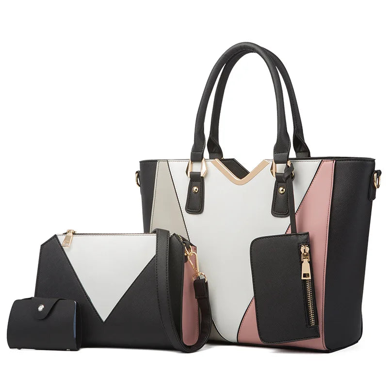 Hemasa crossbody  bag four-piece set of women's tote bag/ one shoulder  womens bag  purses and handbag