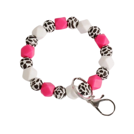 Hemasa   Silicone Beads Keychain Wristlet