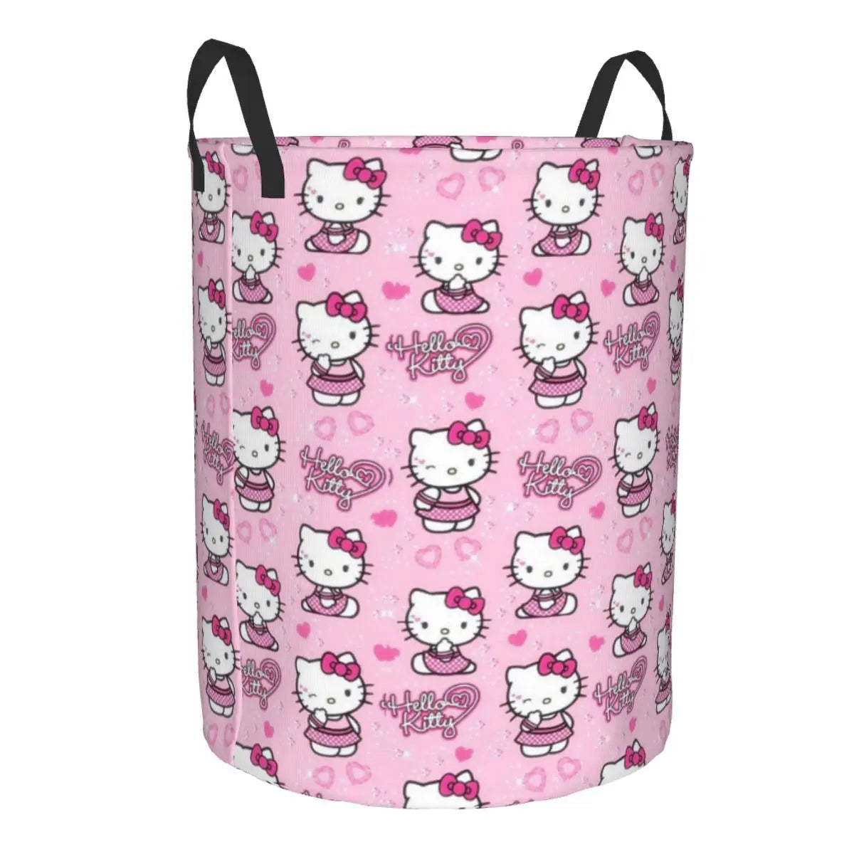 Hemasa Hello Kitty Laundry Hamper Large Storage Basket Cartoon Sanrio Girls Boys Toy Organizer (