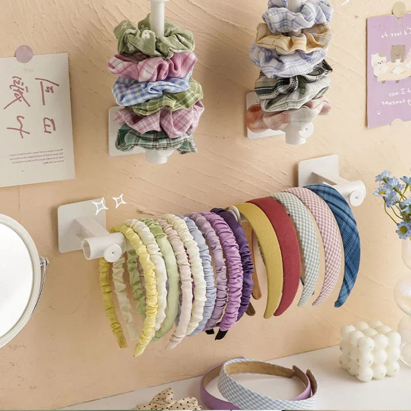 Scalable Wall Hair Rope Holder Rack Multi-purpose Jewelry Necklace Bracelet Organizer Stand Wall Key Cloth Bag Hanger Hook
