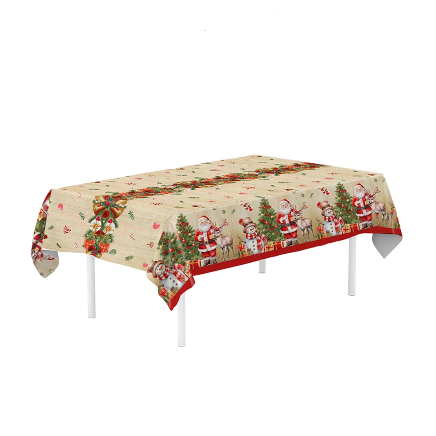 Tejesa Christmas Theme Party Tablecloth / Party Venue Layout Decorations Christmas Decoration Table Cloth
