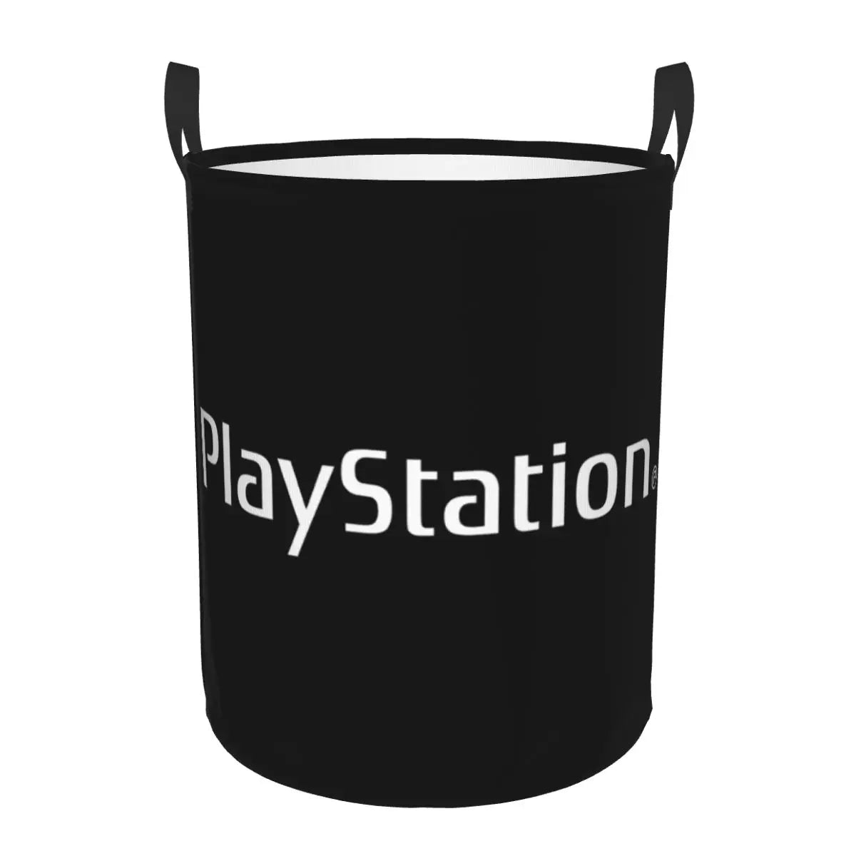 Customized Playstations Buttons Laundry Basket Collapsible Game Gamer Gift Clothes Toy Hamper Storage Bin for Kids Nursery