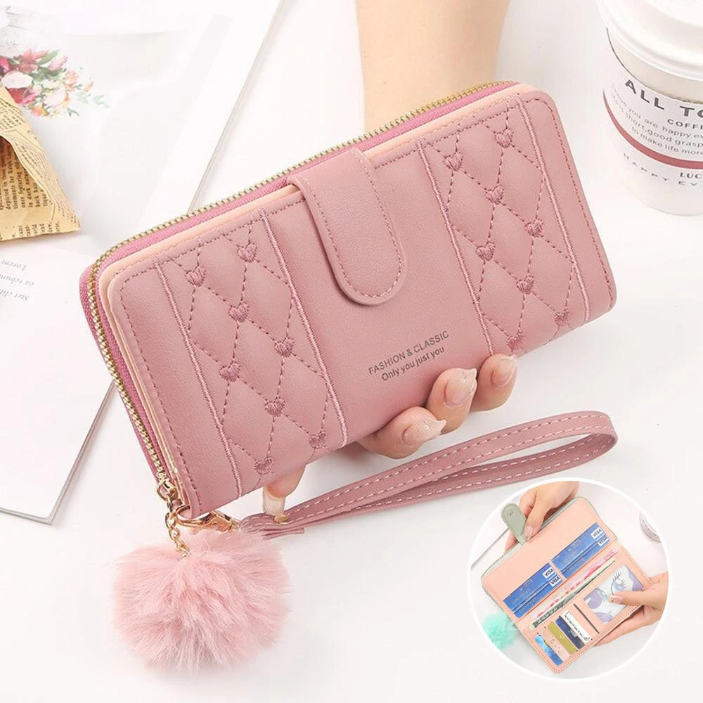 Hemasa  Long Wallet /Pu Leather Card Holder