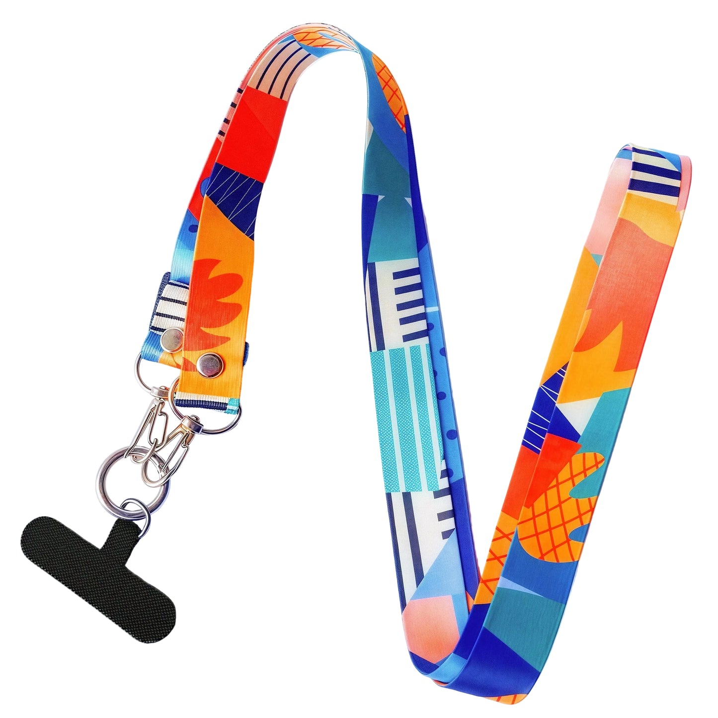 Tejesa  Mobile Phone Lanyard For Women – Stylish Messenger Strap Wth Geometric Patterns, Comfortable Neck Loop