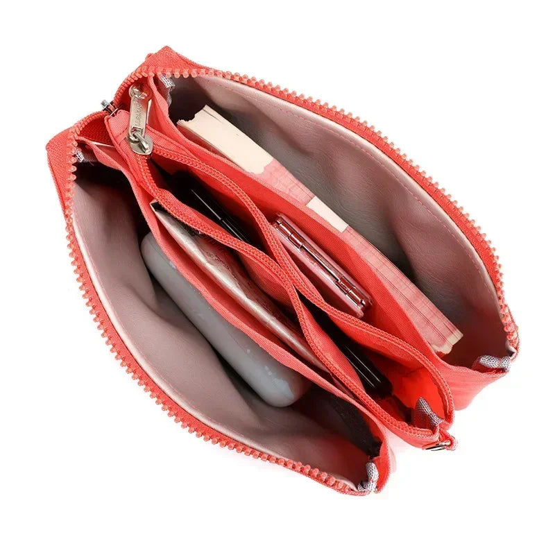 Three Layers Wallet High Quality Portable Nylon Coin Purse Fashion Handbag ID Case Wallet Clutch Bag Handbag Wrist Bag Casual