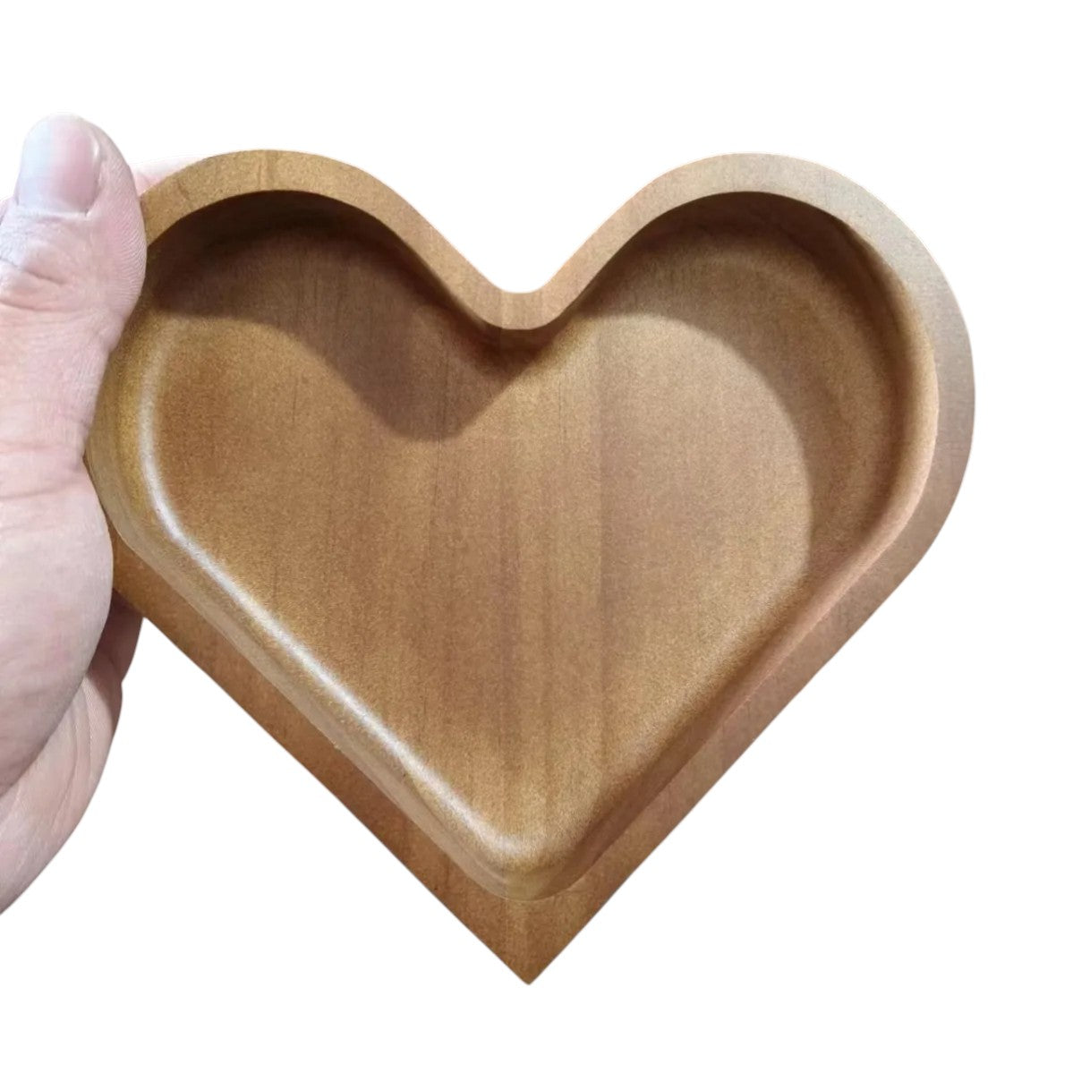 Tejesa Tableware Solid Wood Food Tray Love Heart Shape Dessert Plate Japanese-style Wooden Snack Fruit Tea Saucer Pallet Bread Board