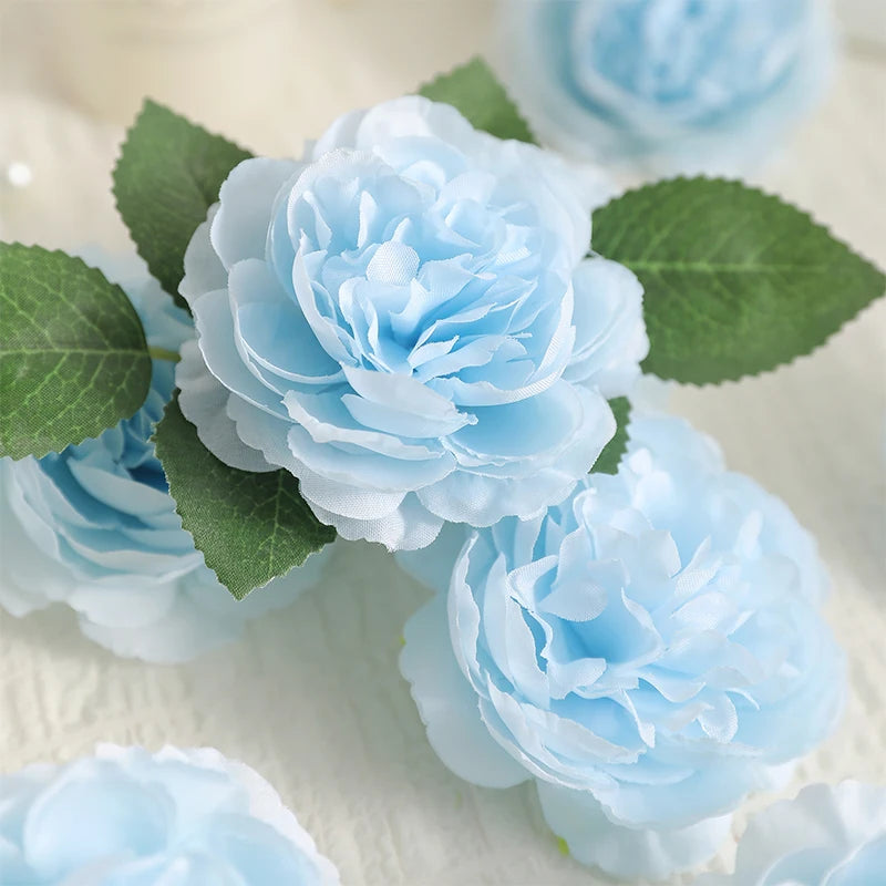6Pcs Artificial Peony Flowers Bouquet 20CM Fake Flower for Home Decor Garden Wedding Decoration Outdoor Vase Flower Arrangement