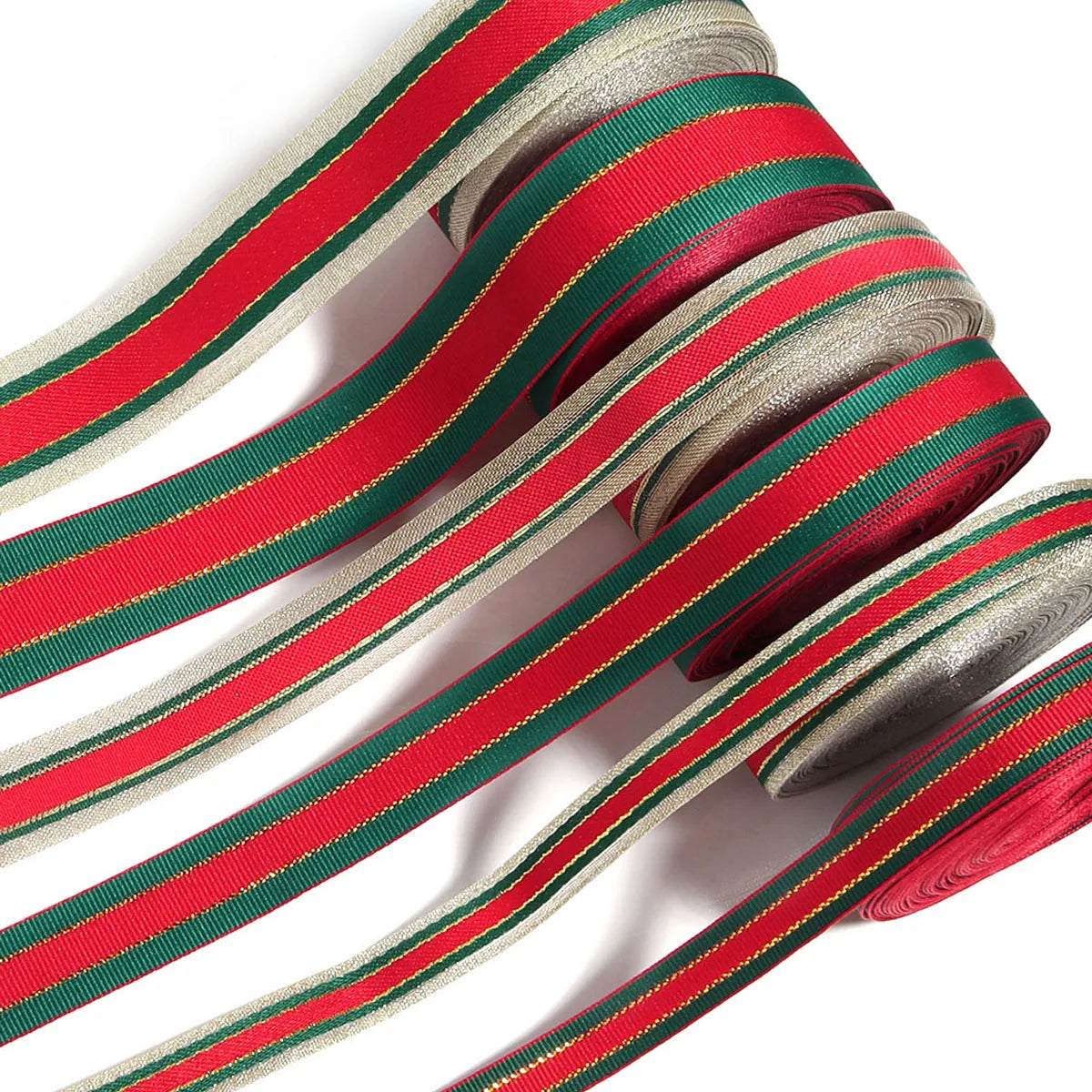5/10yards 10/15/25/38mm Red Christmas Ribbon for DIY Bow Crafts Party Wedding Christmas Decoration New Year Flower Gift Packing