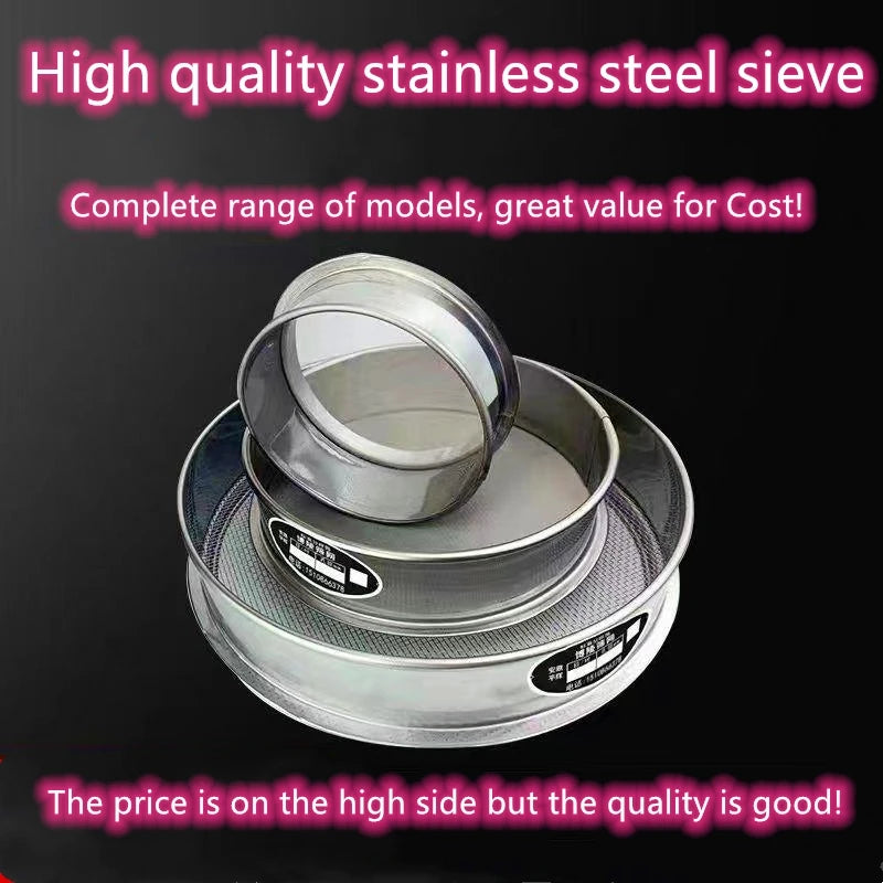 Hemasa 4-500M Round Stainless Steel Shakers Kitchen Flour Powder Filter Screen Soil Strainer