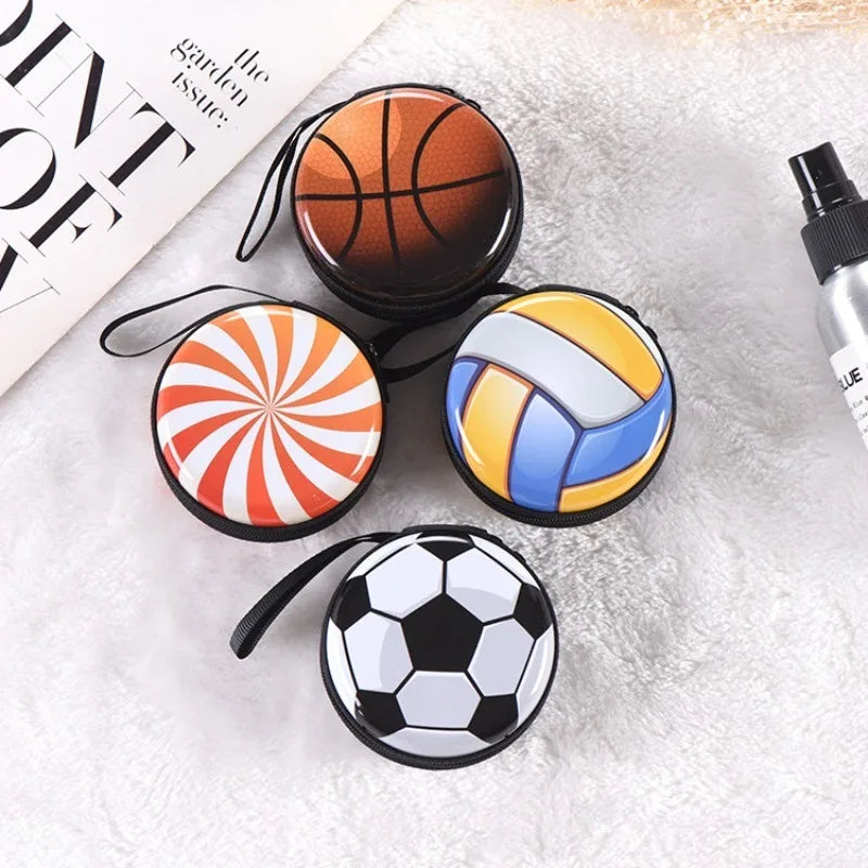 Fashion New Creativity Mini Portable Cute  Football Basketball Volleyball Zero Wallet Small Pendant Coin Purses Children's Gift