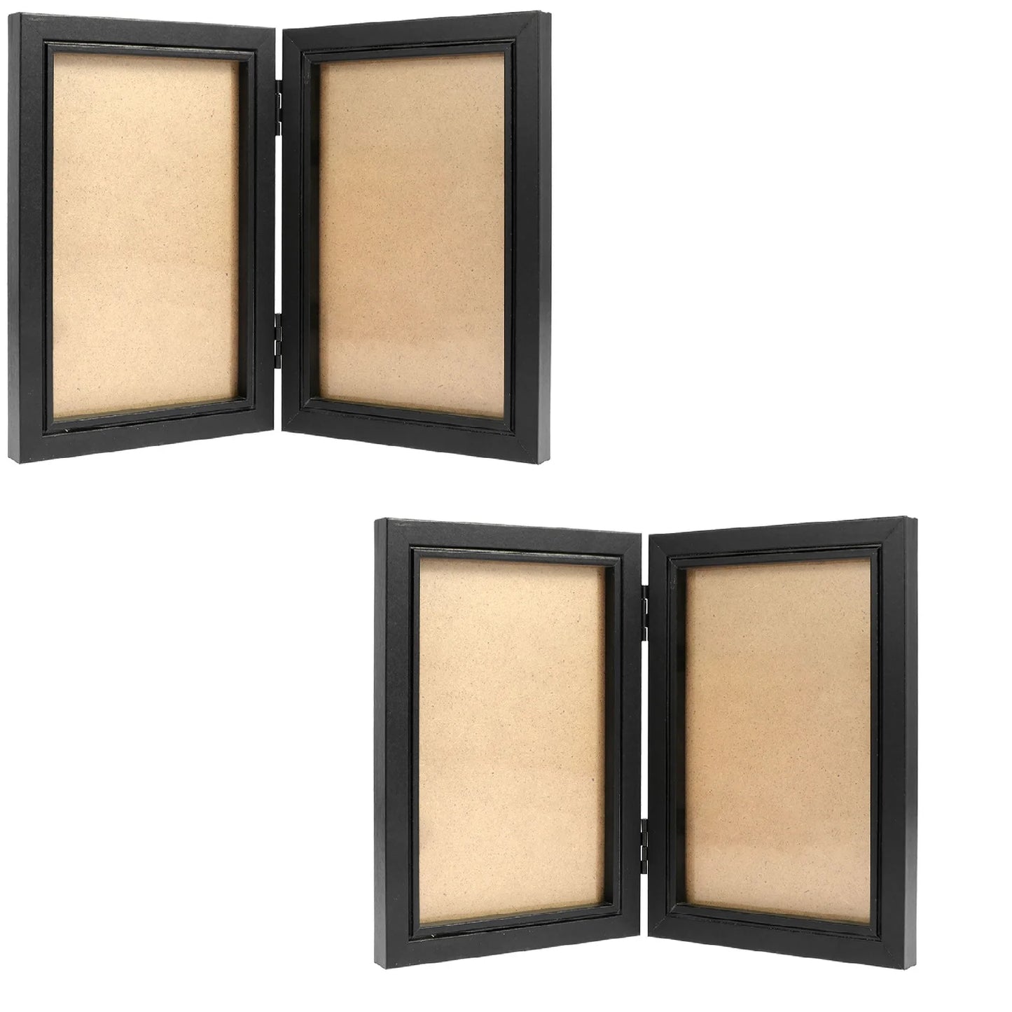 Foldable Hinged Photo Frame Double/Triple Photo Frame Integrated Desktop Album Set 180 ° Vertical Photo Frame HD Photo Gift Fram