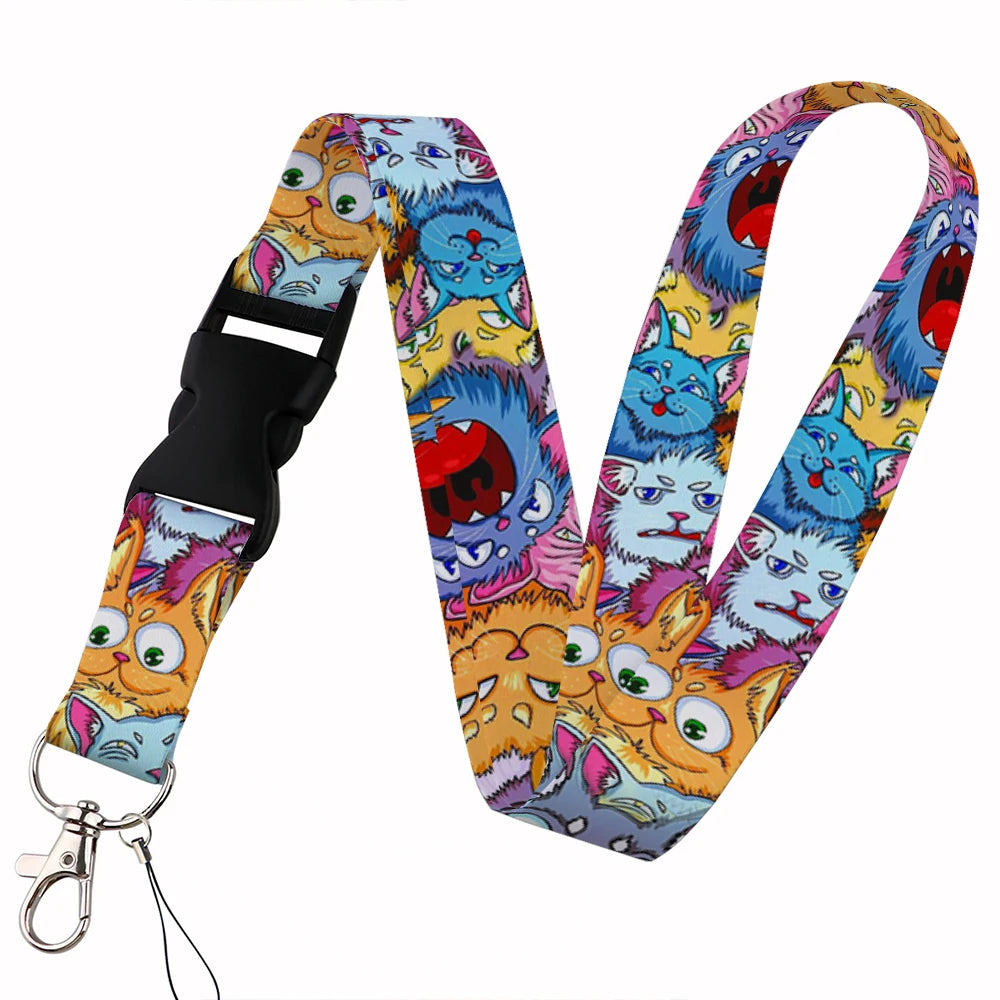 Tejesa  Lanyard Keys Chain Badge Holder ID Credit Card Pass Hang Rope Lariat Mobile Phone Charm Accessories Gifts