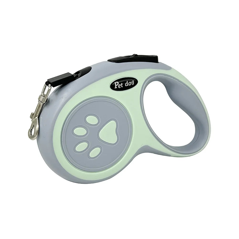 Tejesa Automatic Retractable Pet Leash, Bone Paw Print Telescopic Dog Leash, Dog Leash, Dog Leash