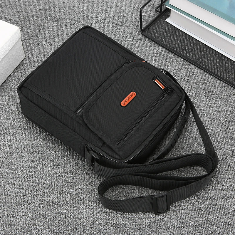 Tejesa Men’s Small Shoulder Bag High Quality Soft PU Leather Men's Mini Handbag / Casual Male Messenger Phone Bag