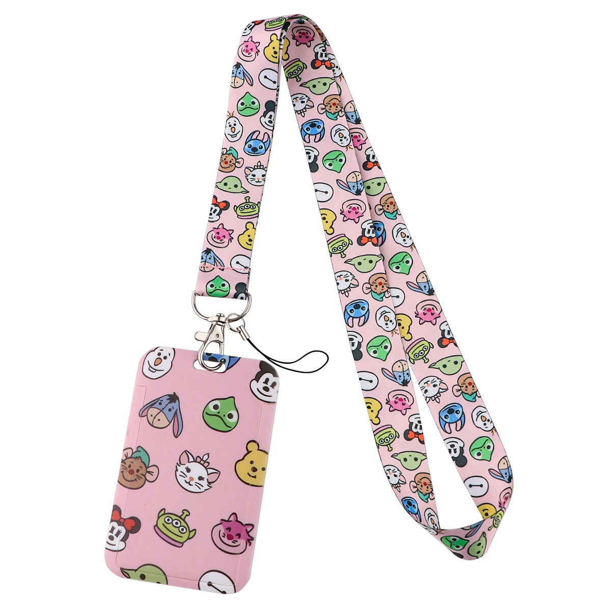Cute Marie Cat Credential Holder Cartoon Animal Lanyards for Key Neck Strap For Card Badge Gym Keychain Keyring Accessories Gift