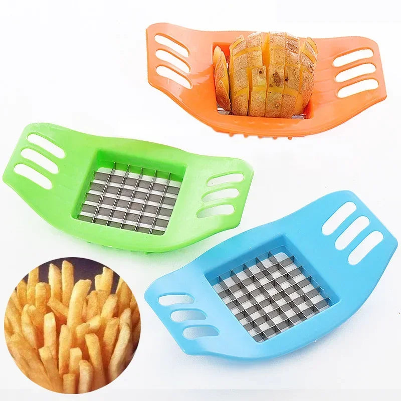 Hemasa Stainless Steel Potato Cutter Vegetable Fruit Slicer Chopper Chipper  for Kitchen