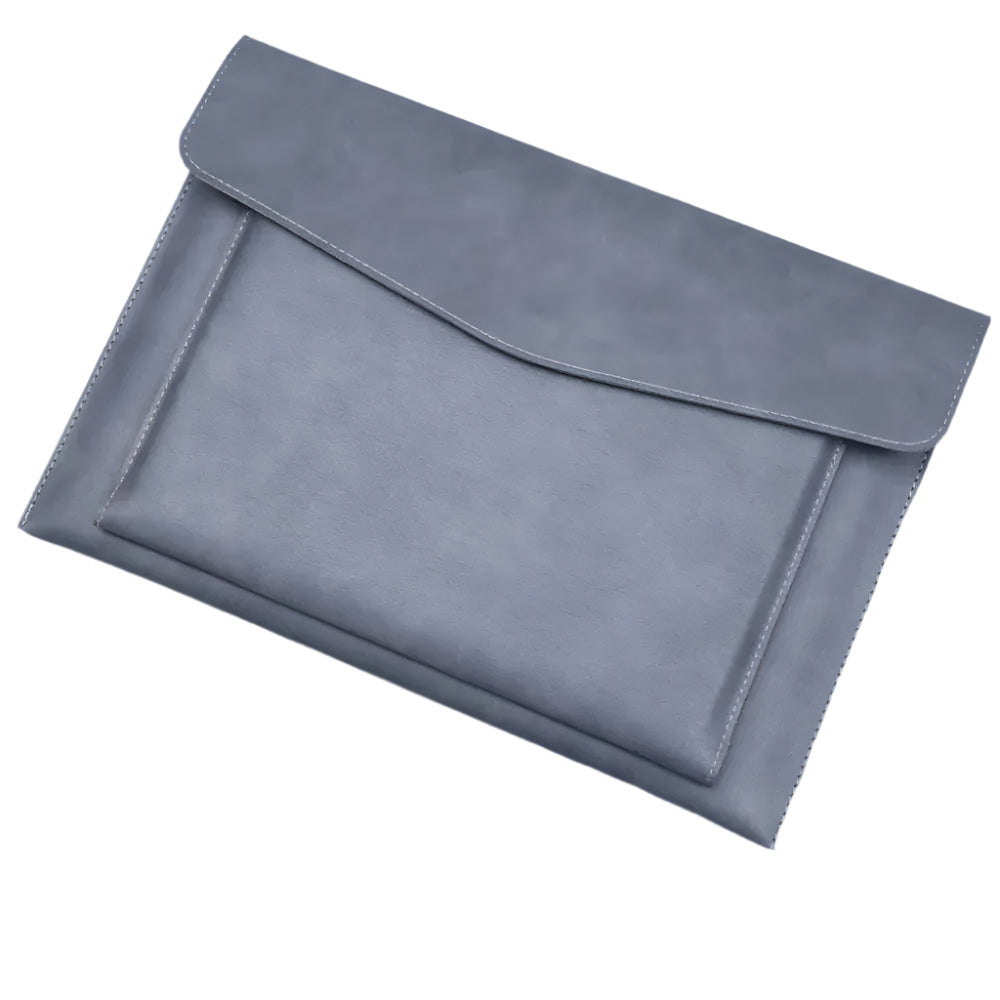 Hemasa A4 Leather File Folder Large Document Bag Business Briefcase Magnetic Button Waterproof Laptop Cases Office Organizer