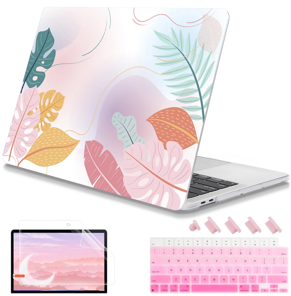 Hemasa  Butterfly Hard case for Macbook M4 A3401 Pro 2023 M2 Air Pro 13 2022 A2338 A2681 A2337 M1 Pro 14 16 A2779 M2 Air 11 12