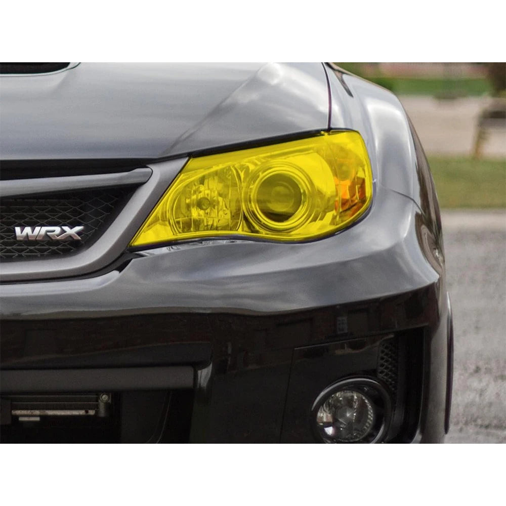 Golden Yellow Light PVC Car Headlights Taillight Film Fog Stretchable Auto Taillight Tint StickersCar Light Film Car Styling
