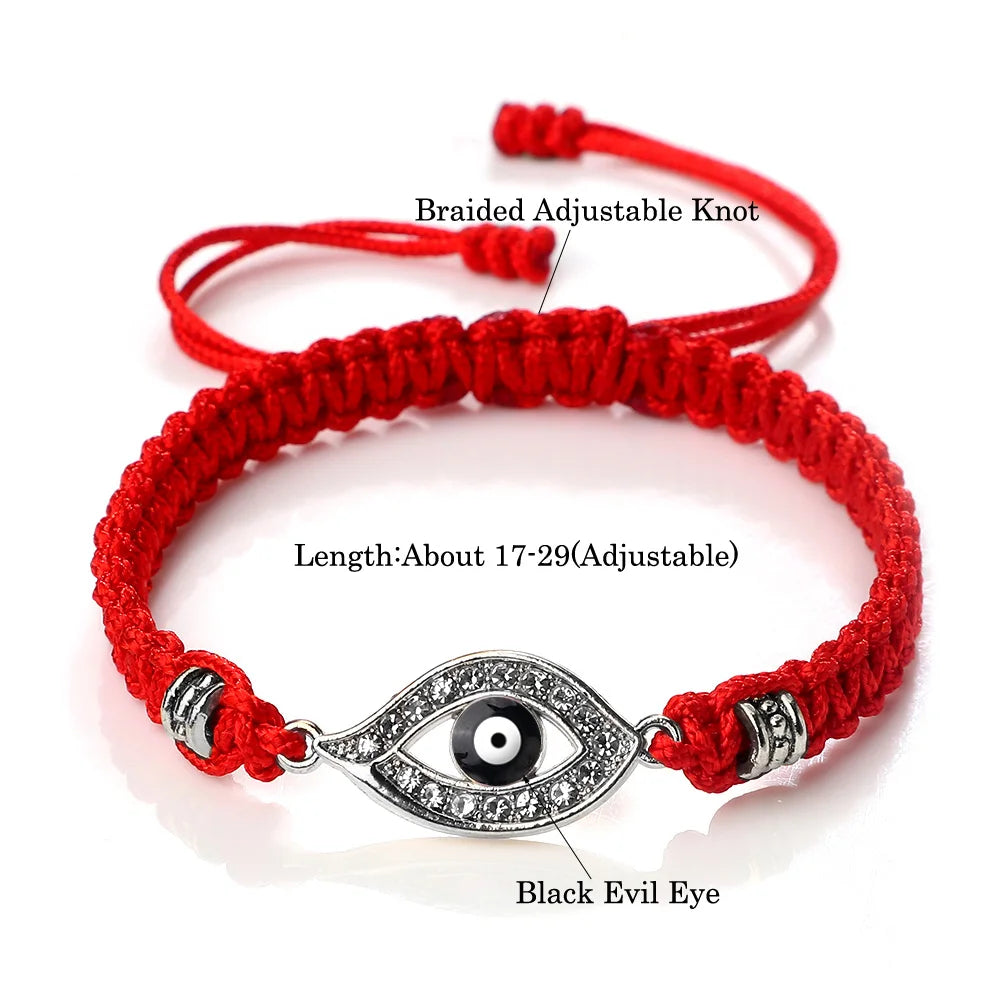 Lucky Eye Turkish Evil Eye Bracelets For Women Men Handmade Braided Rope Lucky Red String Bracelet Charm Friendship Jewelry Gift