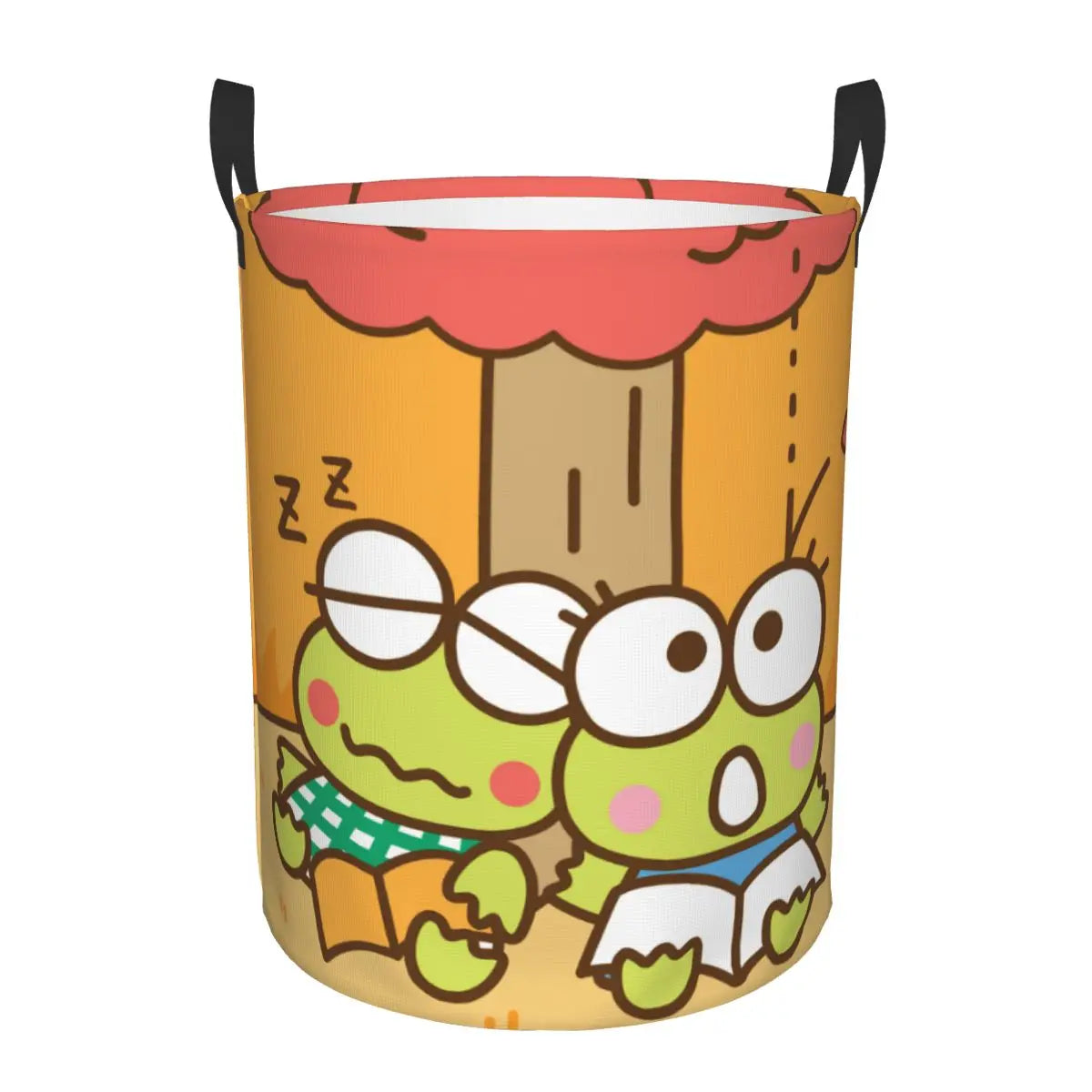Tejesa Laundry Basket Foldable Large Capacity Clothes Storage Bin Big -eyed Frog Anime Baby Hamper