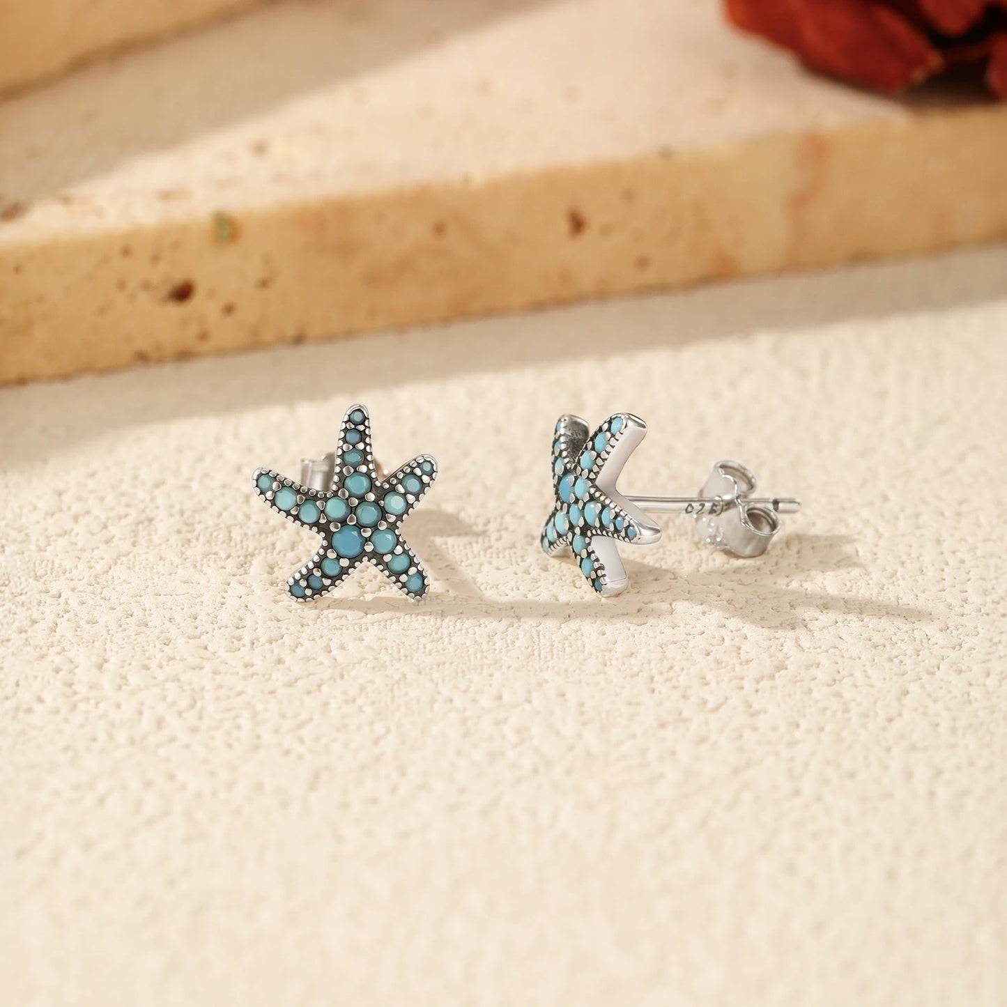 Tejesa 925 Sterling Silver Minimalist Round Opal Halo Ear Studs Daily Wear Studs Earrings For Women OL Fine Jewelry