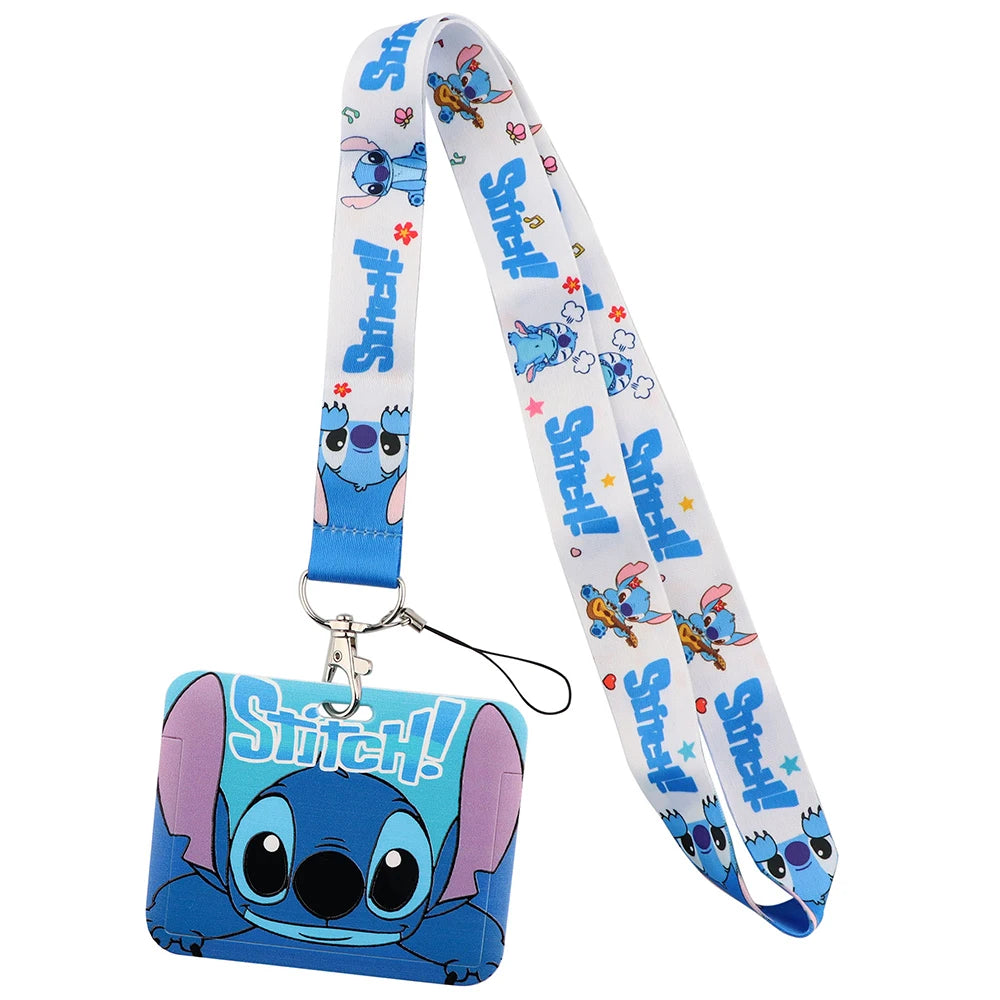 Hemasa Credential Holder Cartoon Lanyards for Key Neck Strap for Card Badge Gym Keychain Keyring Accessories Gifts