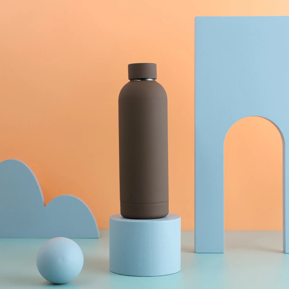 Hemasa 500ML Sports Water Bottle Stainless Steel Thermals Cup Double Wall /304 Vacuum Tumbler Office and Home Insulated Mug