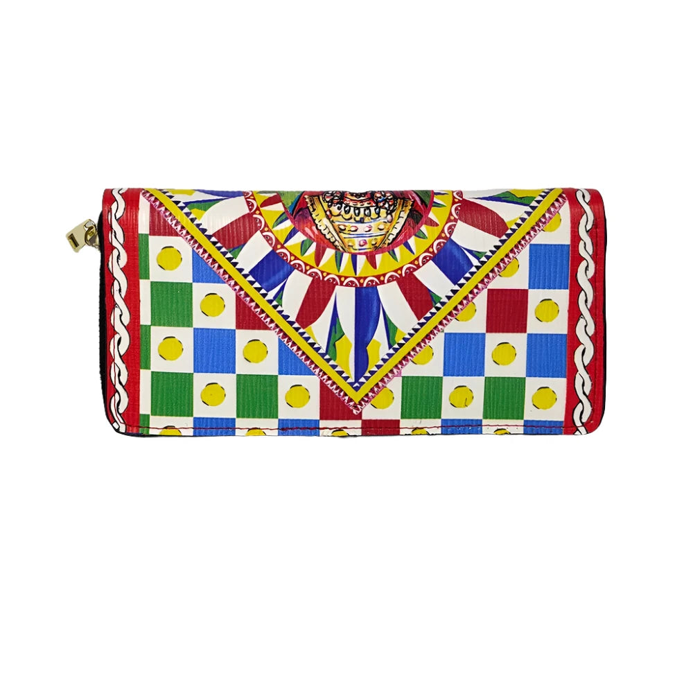 Heamsa  Microfiber Clutch Bag   Large Capacity Soft Leather Multi-Card Clutch Bag