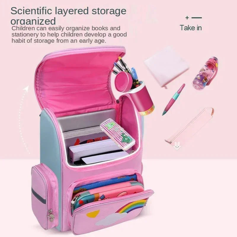 Hemasa  Schoolbag Cute Student School Backpack Cartoon Unicorn Bagpack Primary School Bags for Teenage Girls Kids