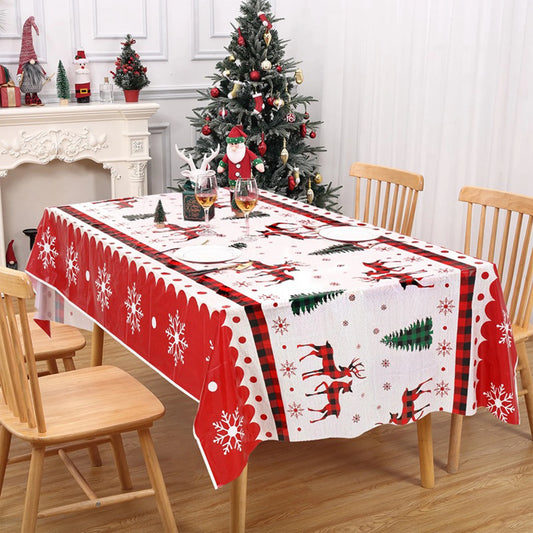 Tejesa Christmas Theme Party Tablecloth / Party Venue Layout Decorations Christmas Decoration Table Cloth