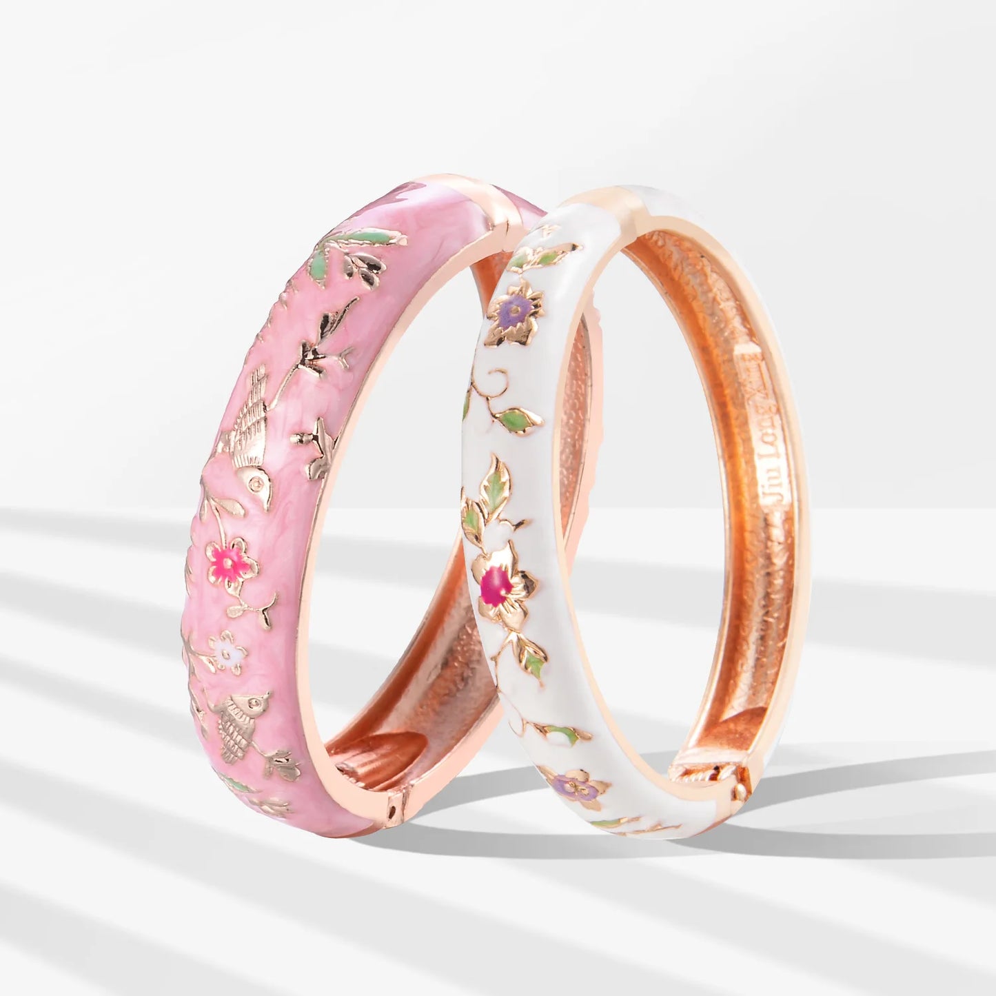 Hemasa  Enameled Bracelets For Women /Clover Cuff Bangles On Hand