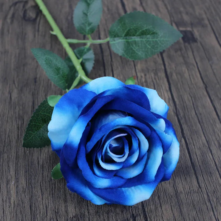 Hemasa 10Pcs Artificial Velvet Rose Flower Branch Wedding Decor Party Scence Layout Bride Holding Flowers Home Decoration Rose Flowers