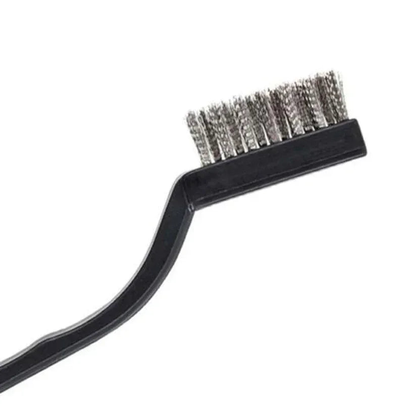 Hemasa 6pc set Small Wire Brushes Cleaning Brushes For Mechanical Part Derusting Remove Paint Accessories 17cmx1cm Stainless Steel Wire