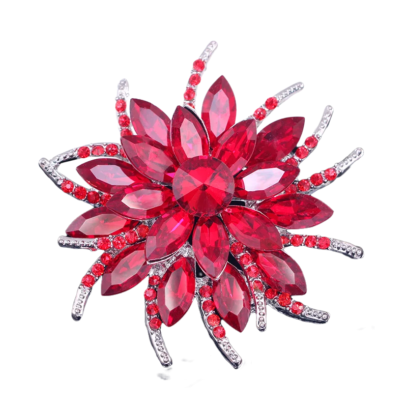 Sunflower Women's Brooch Jewelry New Fashion Retro Fashion Flower Brooch Crystal Rhinestone Jewelry Wedding Date Party Gifts