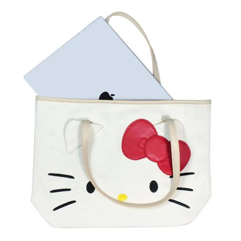 Hemasa Hello Kitty  Handbag/Shoulder Bag Cartoon Canvas Cute Wallet Cosmetic Pouch Storager