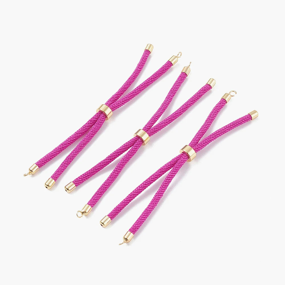 Tejesa 10Pcs Nylon Twisted Cord Bracelet /Adjustable Bracelets for women/Girls