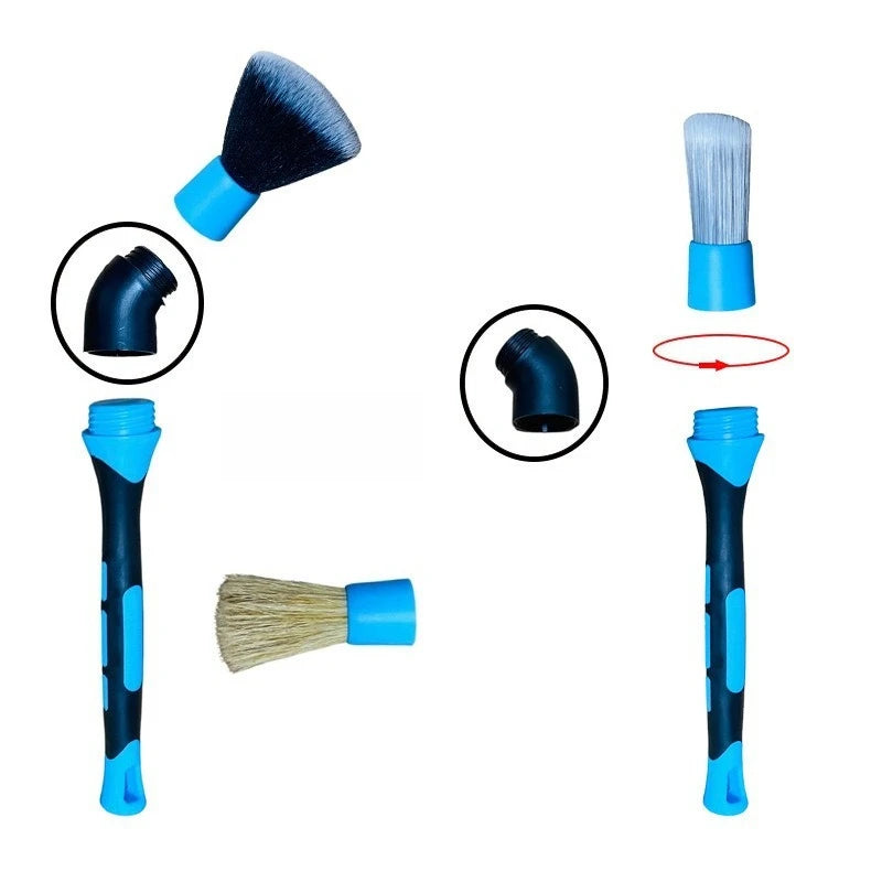 Tejesa Car Tyre Clean Brush Air Conditioner Air Outlet Cleaning Brushes Elbow Sweeping Tools Car Interior Detail Cleaning Brush