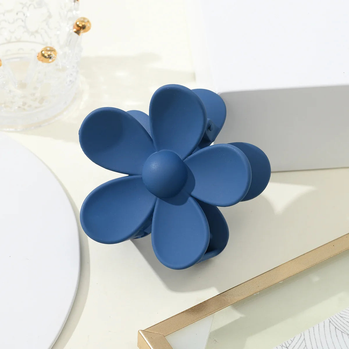 1pc blue women's hair clip hair accessory fashionable and simple hair clip shark clip back of the head styling hair clip