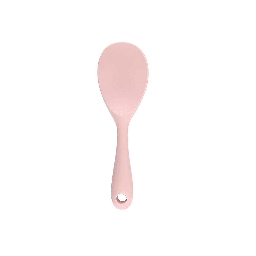 Hemasa 1PC Food Grade Silicone Rice Spoon Household non Stick Pot Cooking Spoon High-temperature Resistant Kitchen Tools