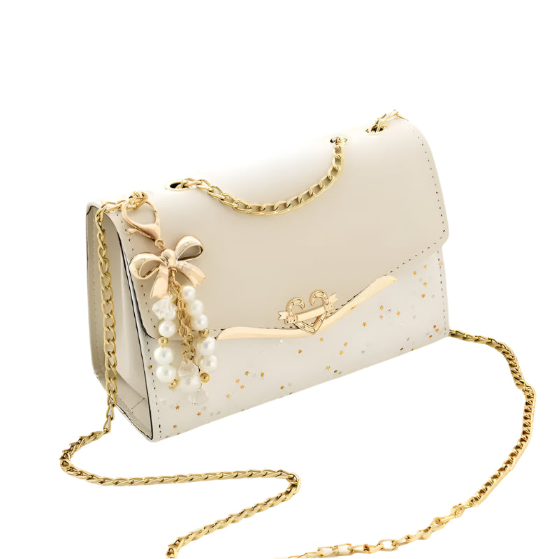 Hemasa  Small Square Bag Girls Shoulder handbag Cross Square Tassel Pendant Sequins Bag