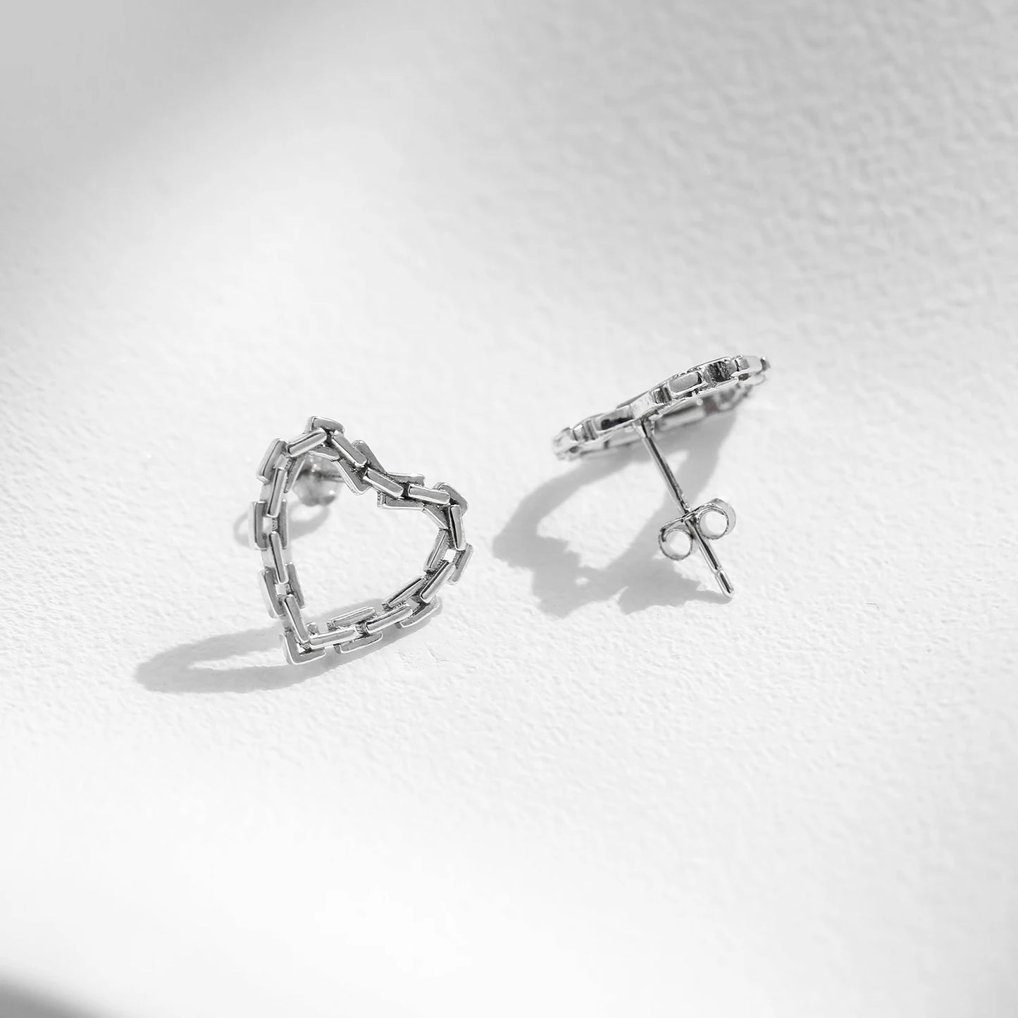 MODIAN Genuine 925 Sterling Silver Classic Hearts Lock Hoop Earrings For Women Romantic Earrings Fine Hypoallergenic Jewelry