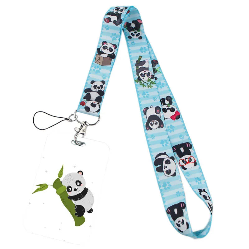 Tejesa  panda Lanyard Badge Holder ID Card /Lanyards Cell Phone Rope Key Lanyard Neck Straps Keychain