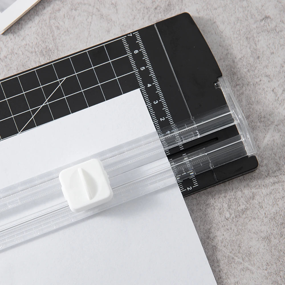 Hemasa 1PC A4 Paper Cutter Safety Protection And Side Ruler Scrapbooking Tool For Handmade Paper, Coupons, Labels