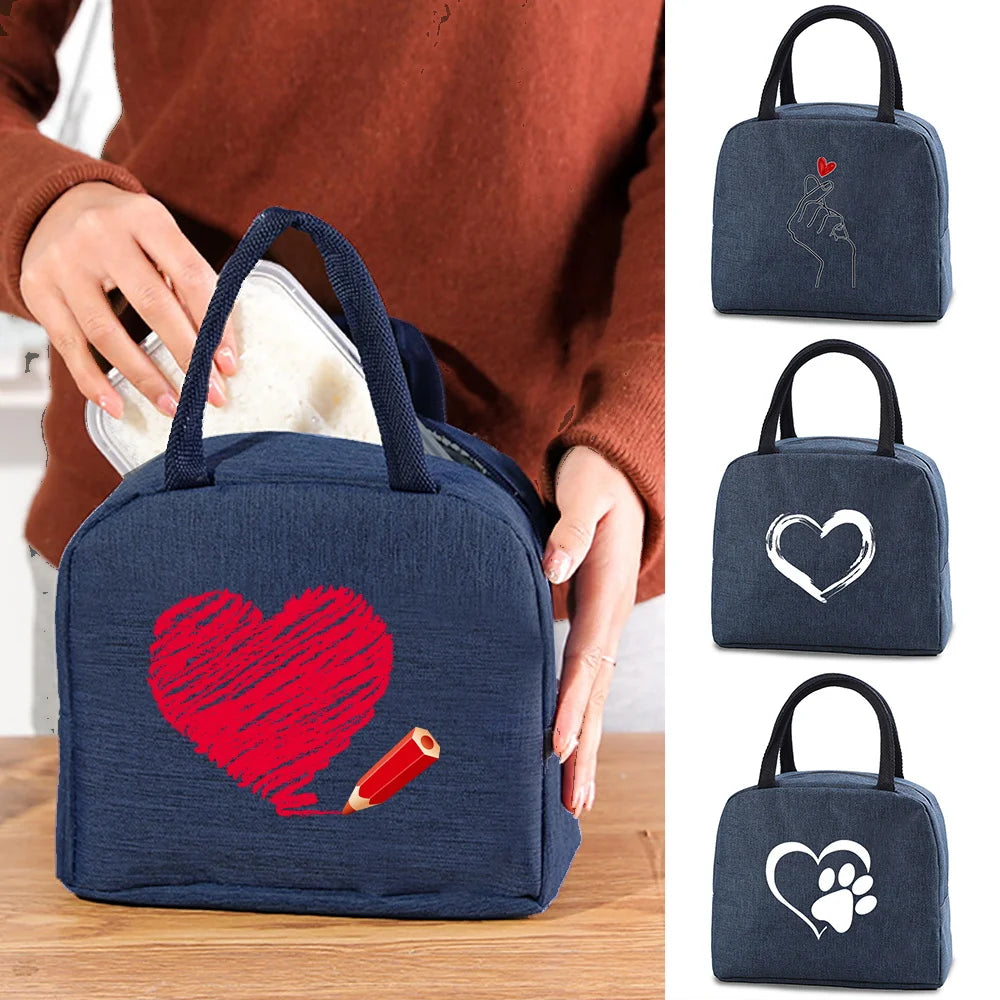 Tejesa Insulated soft cooler Lunch box Bag / Small food cooling Tote Portable Thermal Cold Food Bags For Kids /Travel Dnner Picnic Handbag