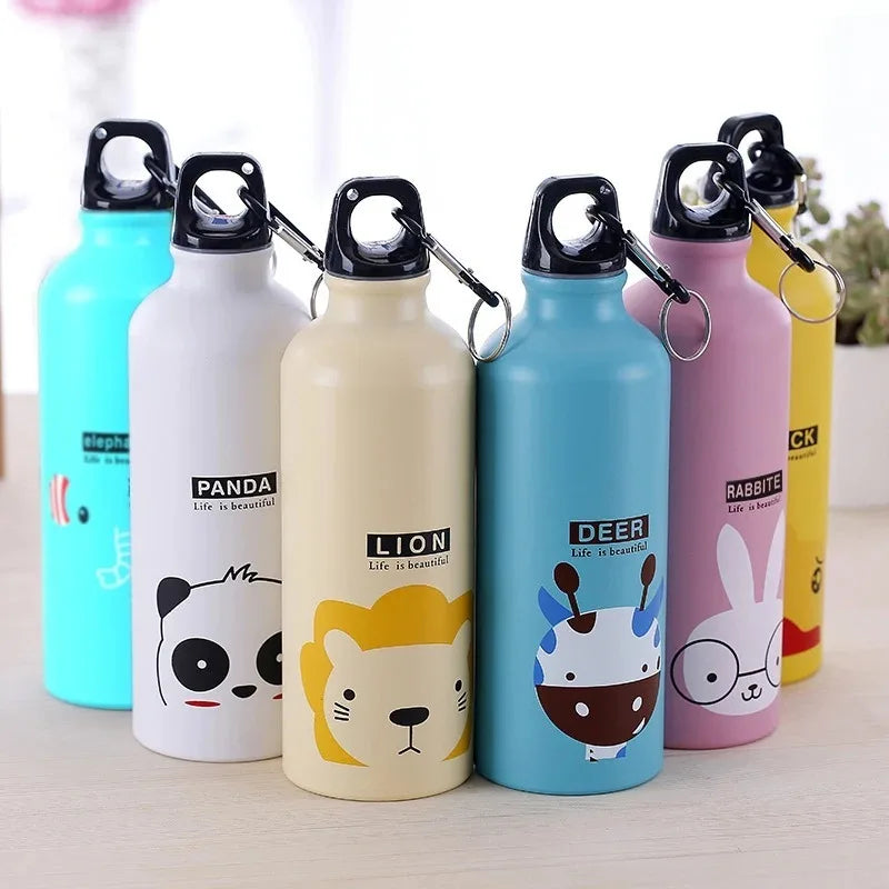 Hemasa  Aluminium Cartoon Sports Mug /Stainless Steel Water Bottle with Lid