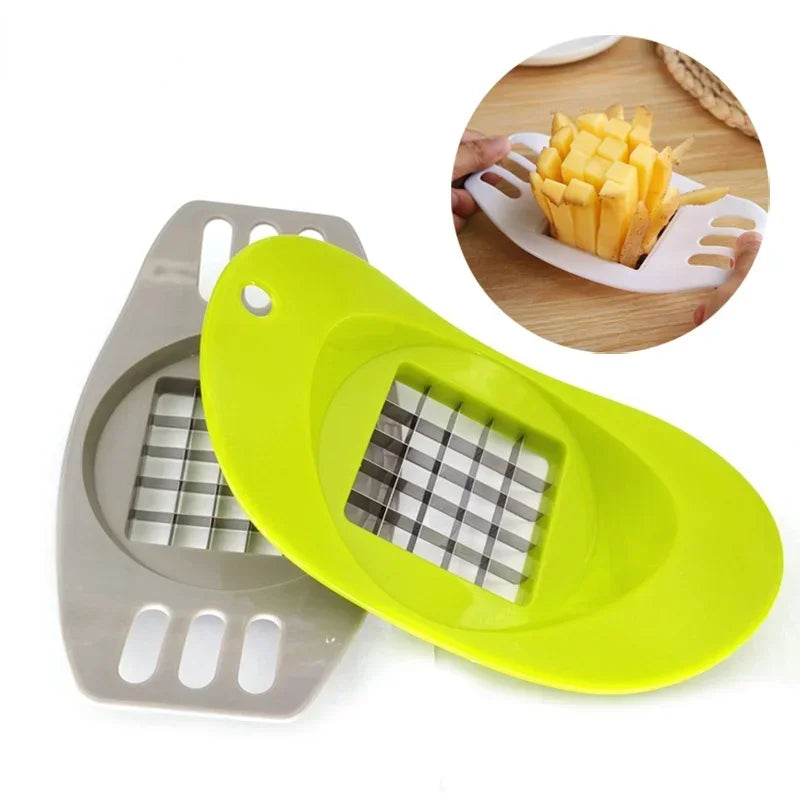 Hemasa Stainless Steel Potato Cutter Vegetable Fruit Slicer Chopper Chipper  for Kitchen