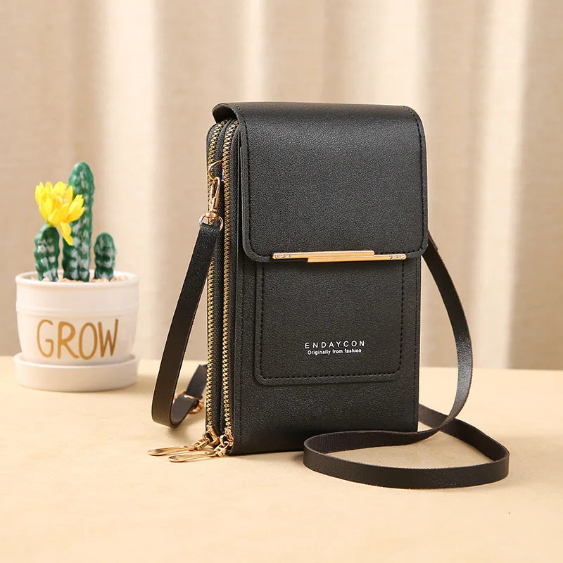 Hemasa  Girls Women Bags Soft Leather Wallets /Touch Screen Smartphone/ Cell Phone Purse Crossbody Shoulder Strap Handbag for Lady