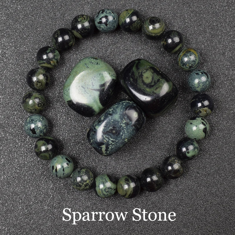 Tejesa Natural Golden Obsidian Stone Beads Bracelet Men Women/ Golden Light Rainbow Obsidian Raw Stone Round Bead Natural Energy Jewelry
