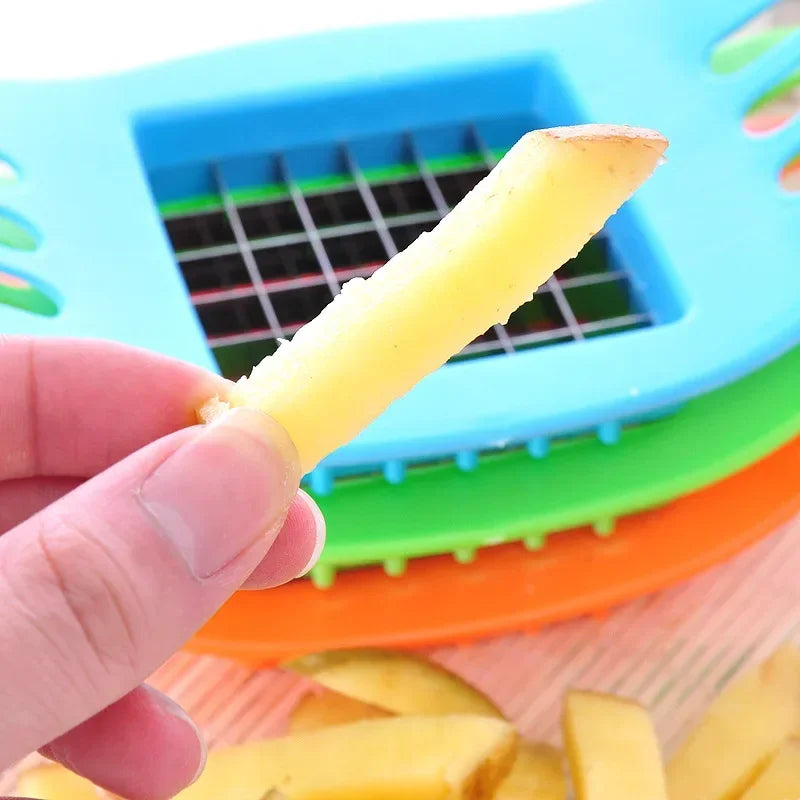 Hemasa Stainless Steel Potato Cutter Vegetable Fruit Slicer Chopper Chipper  for Kitchen